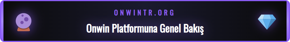 On Win Giriş ekranı ve platformun ana sayfa arayüzü detayı.