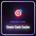 Onwin Canlı Casino masasında oturan profesyonel bir krupiye.