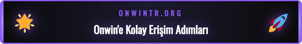 Onwin Canlı Casino hesabına giriş yapma adımlarını gösteren ekran.