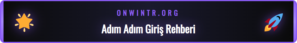 Onwine mobil cihazdan giriş yapma adımlarını gösteren ekran görüntüsü.