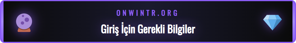Onwin güncel giriş adresi için hazırlık adımlarını gösteren ikon.