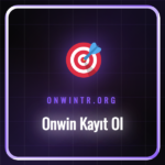 Onwin kayıt ol ekranında bir kullanıcı yeni üyelik formunu dolduruyor.