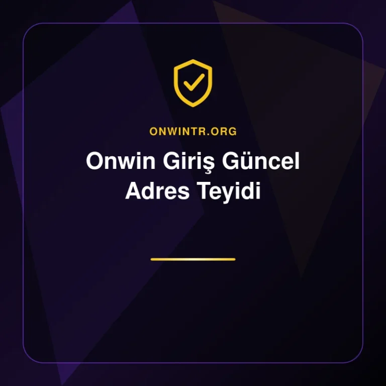 Onwin Giriş Güncel Adres Teyidi - onwintr.org